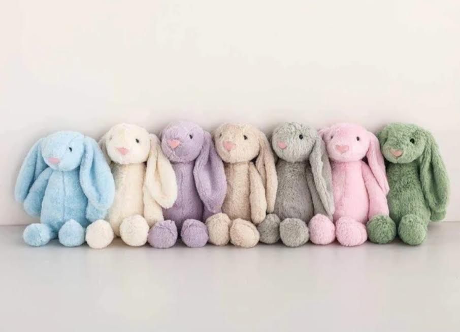 Embroidered Easter Bunny, Color: Purple, Size: S-10inch