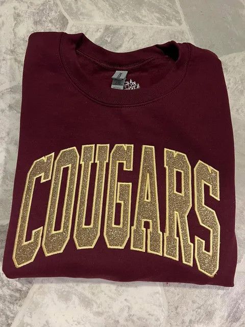 Glitter Applique Crewneck S-XL