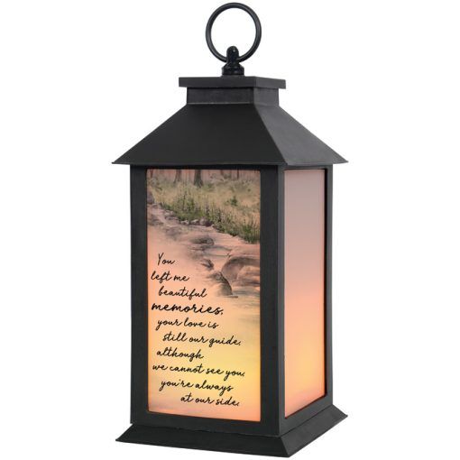 13" Frost Lantern "Beautiful Memories"