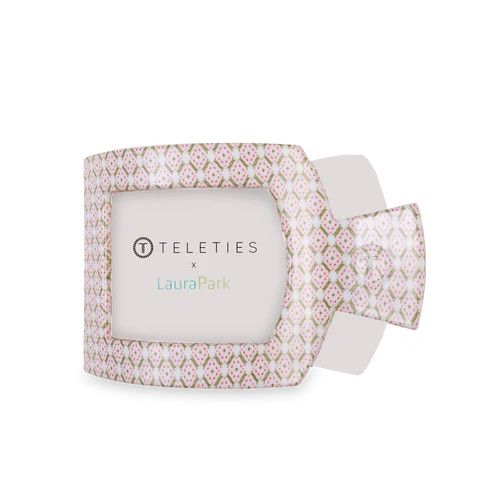Teleties Pine and Pearl Large Square Clip