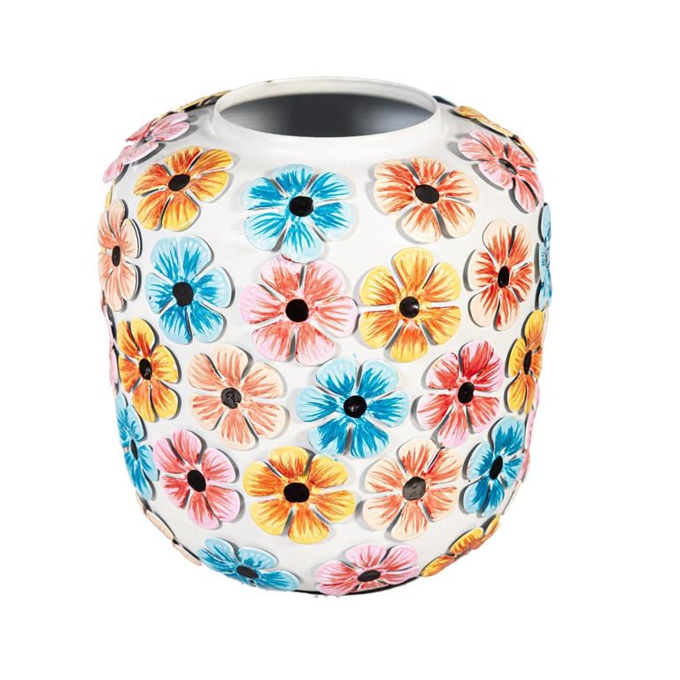 What She Shed Vase Metal Floral