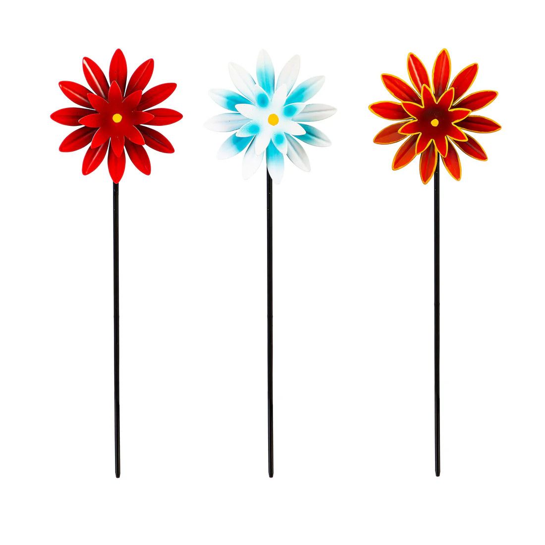 What She Shed Wind Spinner, Mini Colorful Flowers