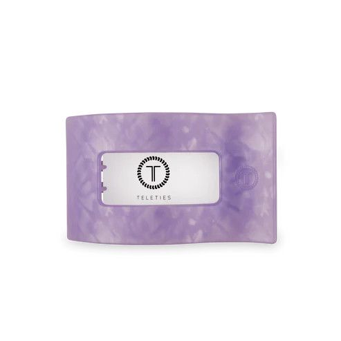 Teleties Lavender Mist Flat Rectangle Hair Clip, Size: Large