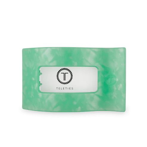 Teleties Spring Splash Flat Rectangle Hair Clip, Size: Large