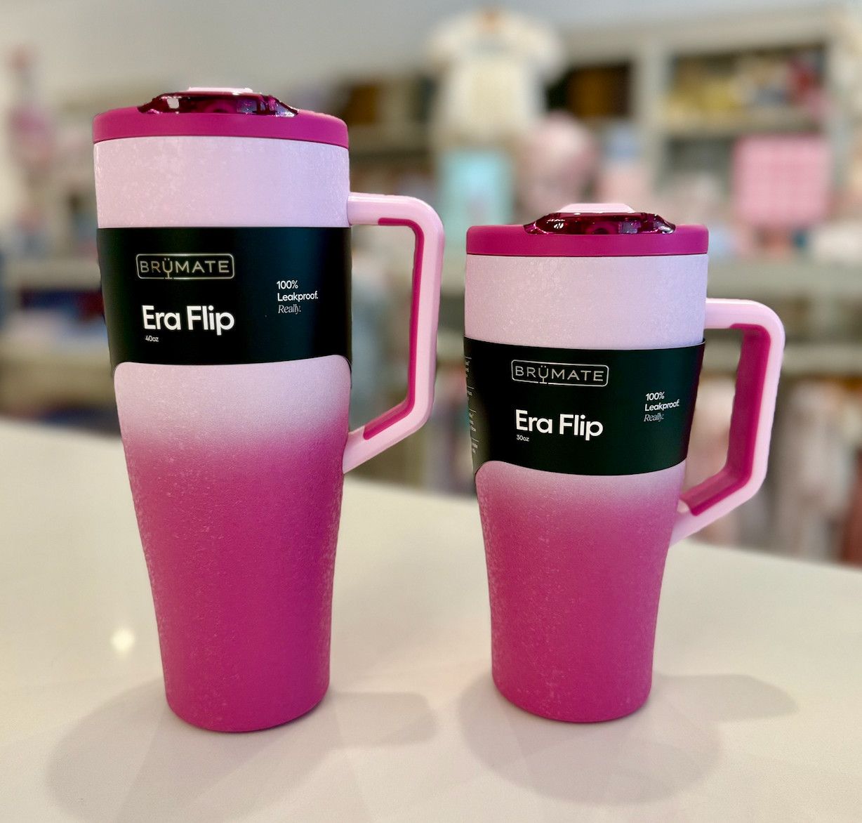 Brumate Frosted Rose, Options: Era Flip 30 oz
