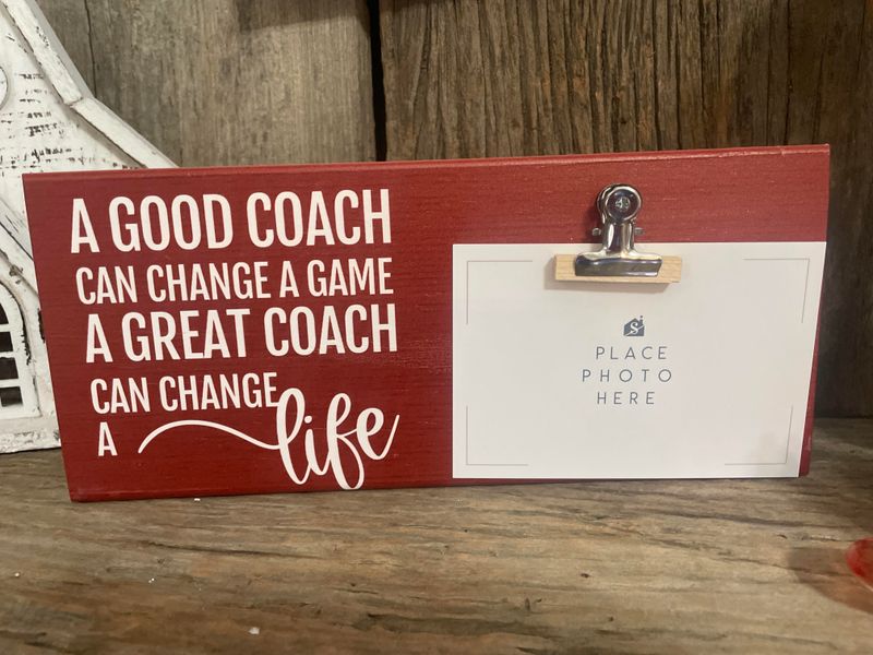 Sincere Surroundings "Coach Change Life" Wood Sign