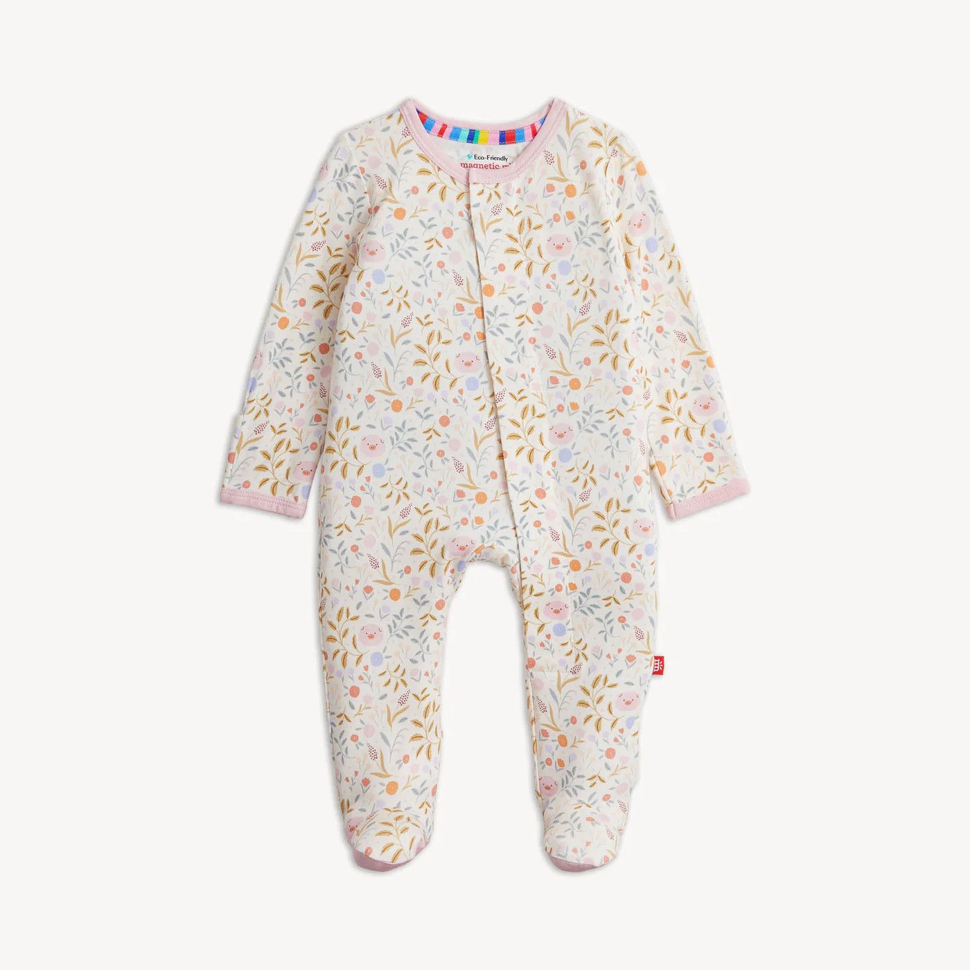 Magnetic Me Oinklet Modal Footie, Size: NB