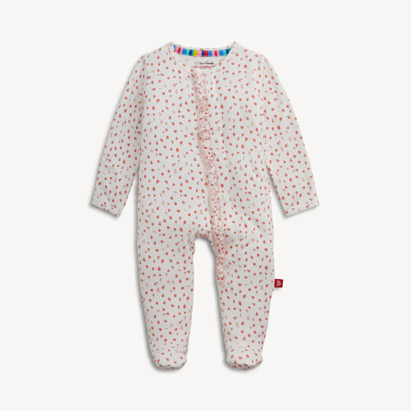 Magnetic Me Apple Blossom Modal Ruffle Footie Preemie