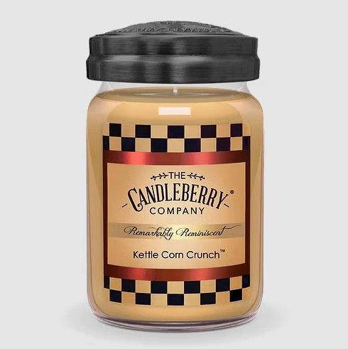 Candleberry Kettle Corn Crunch 21oz, Large Jar