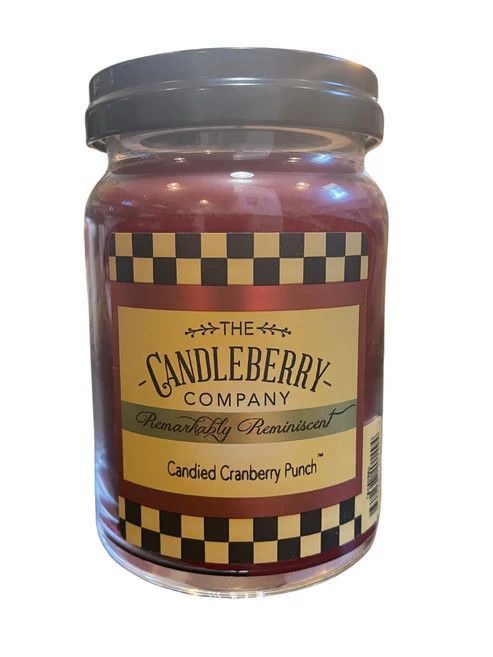 Candleberry Candied Cranberry Punch Large Jar Candle