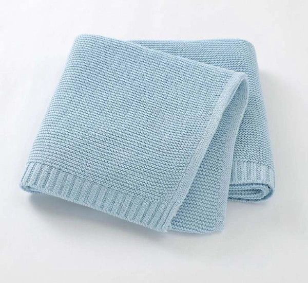 Cotton Nap Time Blanket, Color: Baby Blue