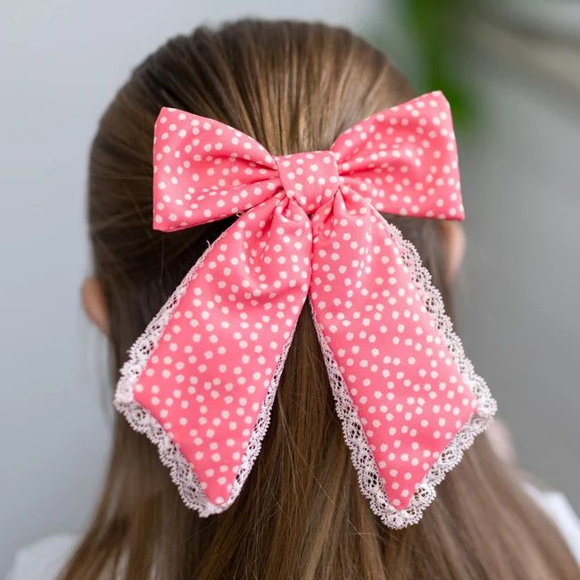 Sugar Bee Hairbow - Pink Dot
