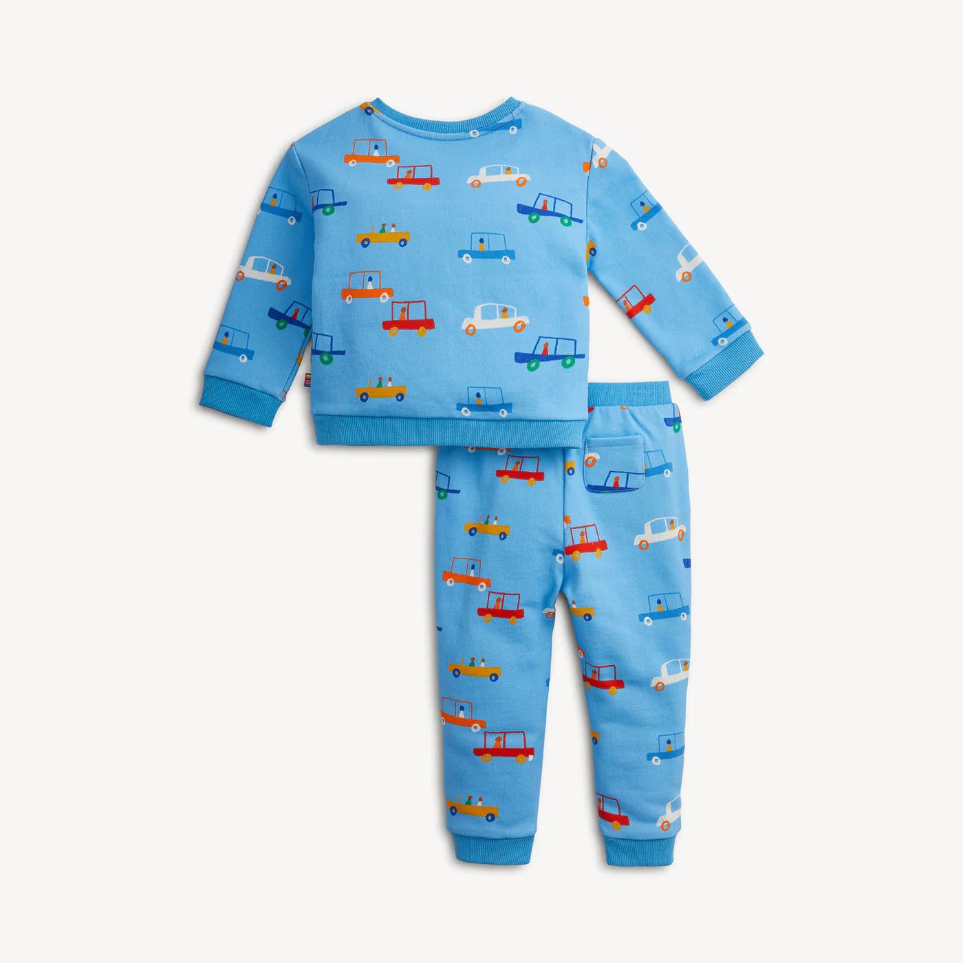 Magnetic Me Cars Blue French Terry Boys Set, Size: 6-9 mo