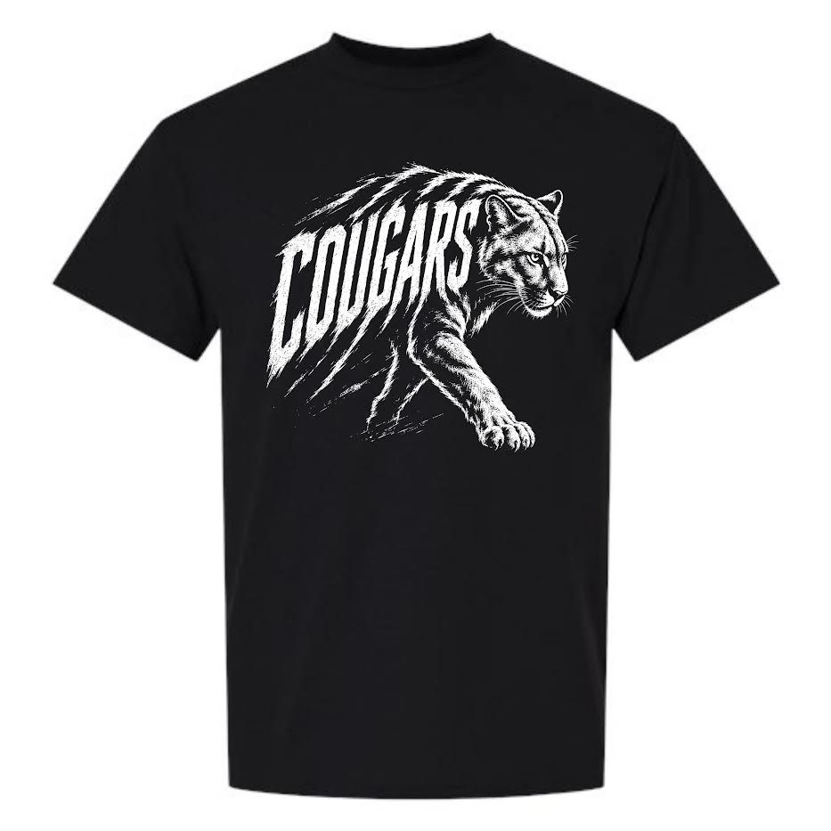MCMS Cheer Black, Adult, Shirt Choice: S/S, Size: S