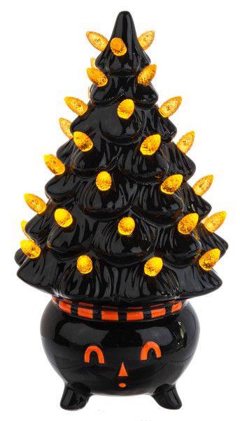 LED Light Up Halloween Tree Mini Shimmer