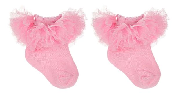 0-12 Month Tutu Socks, Color: Pink