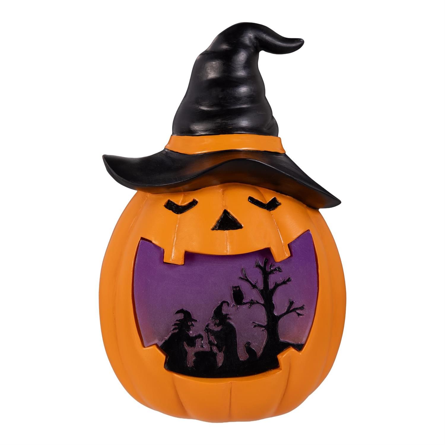 7"H LED Pumpkin Table Décor -, Options: Purple