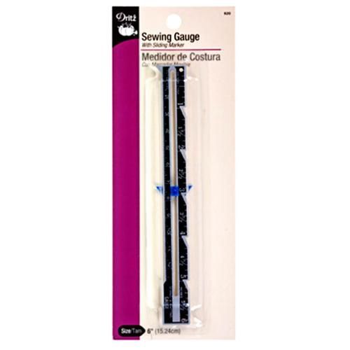 Sewing Gauge with Sliding Marker
