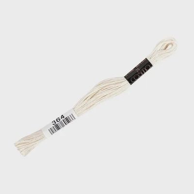Cosmo Embroidery Floss Oyster White #364 (7yd)