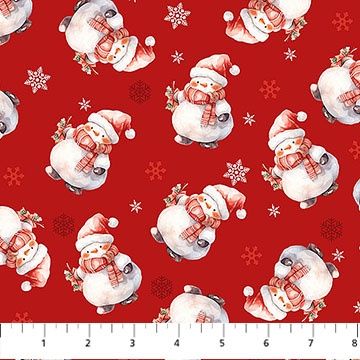 Snowman Santa Avalana Jersey Knit