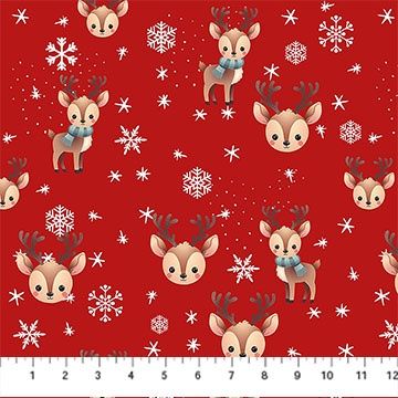 Reindeer Red Avalana Jersey Knit