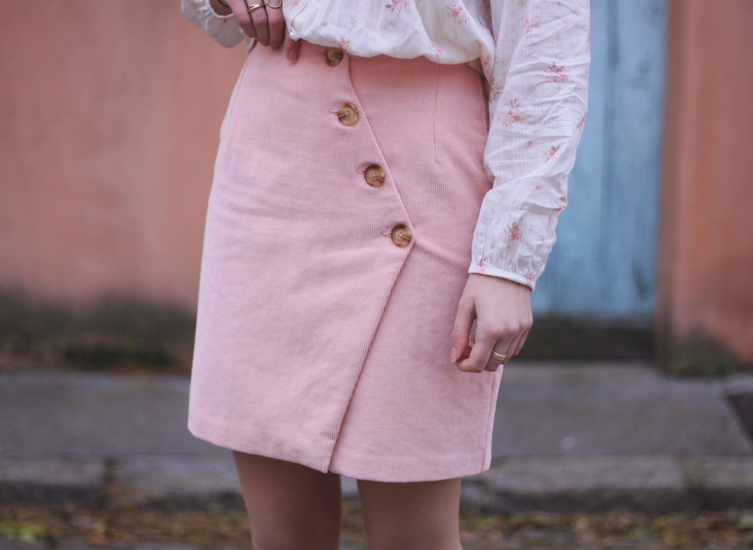 Heavy Corduroy Powder Pink