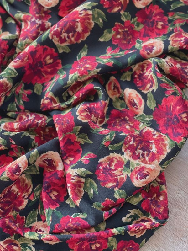 Flora Viscose Crepe Print