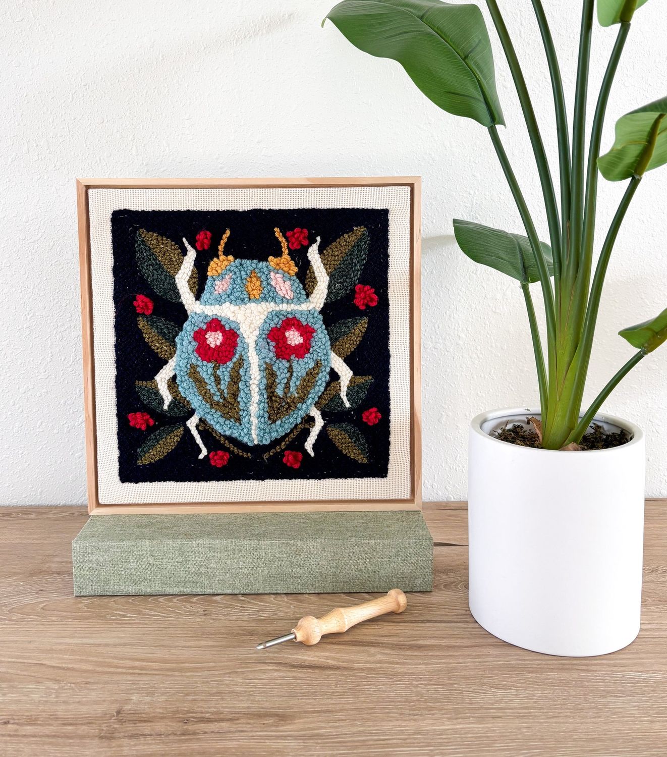 Spring Beetle Punch Needle Box Kit