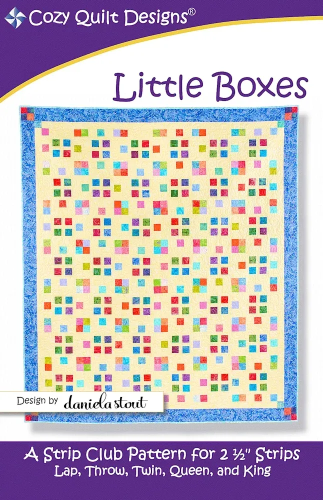 COZY QUILT DESIGNS- Little BoxesApril 2015 Strip
