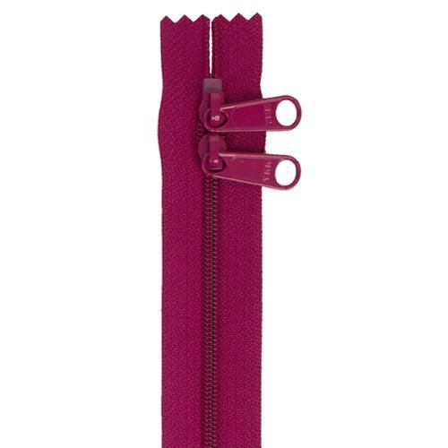 30" Double Slide Zipper Wild Plum