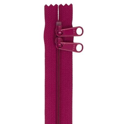 30" Double Slide Zipper Wild Plum