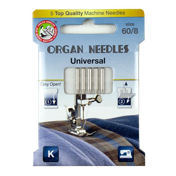 Organ Needles Universal Size 60/8 Eco Pack