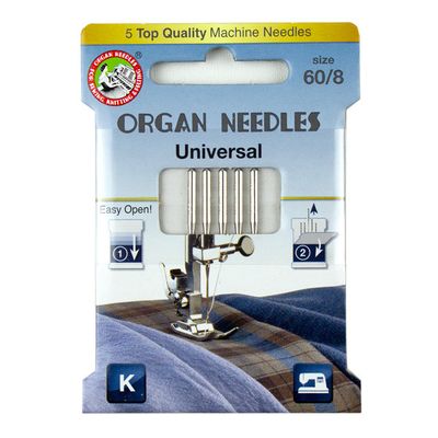 Organ Needles Universal Size 60/8 Eco Pack