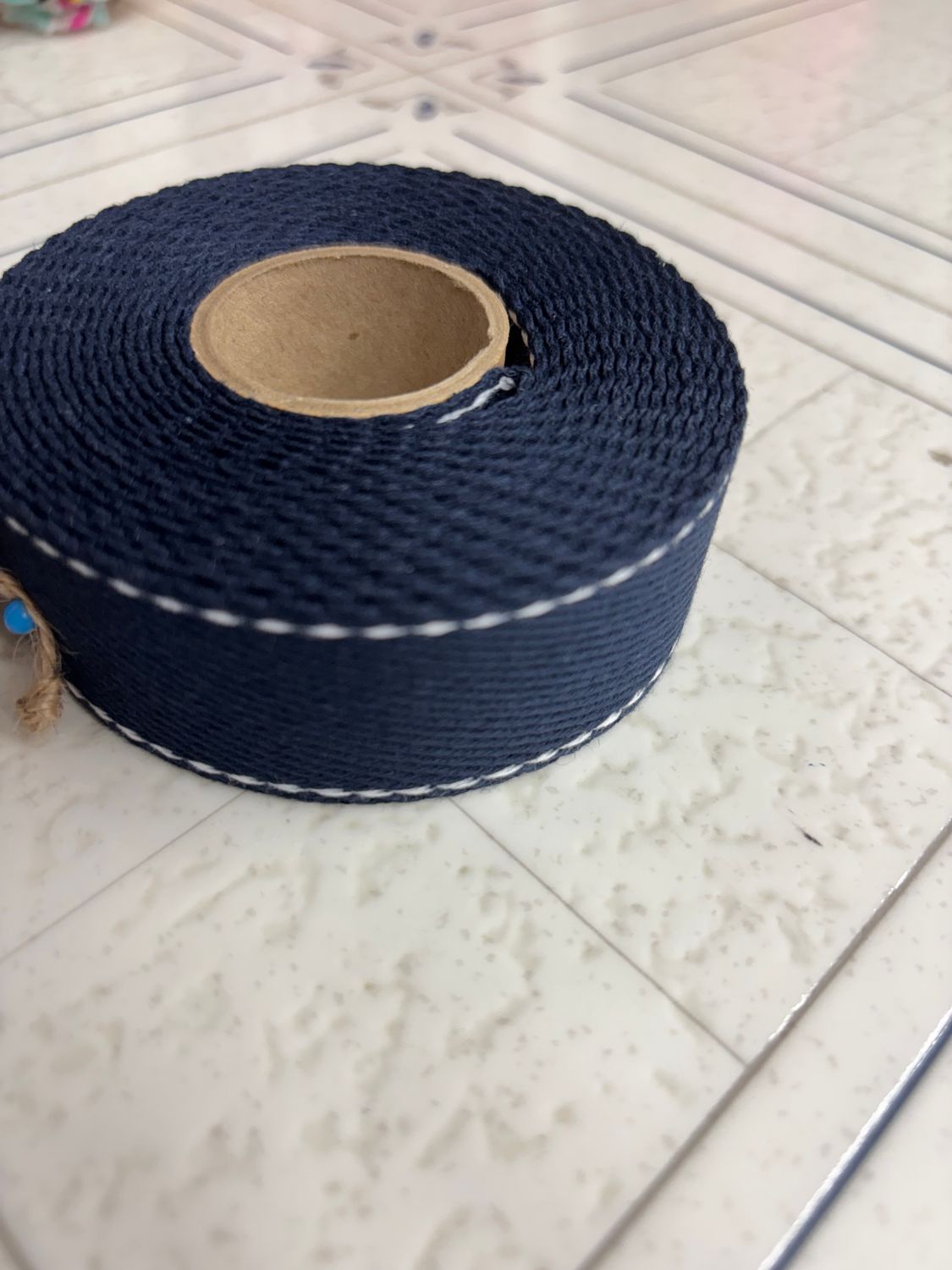 Color 023 Webbing with Stitches Navy