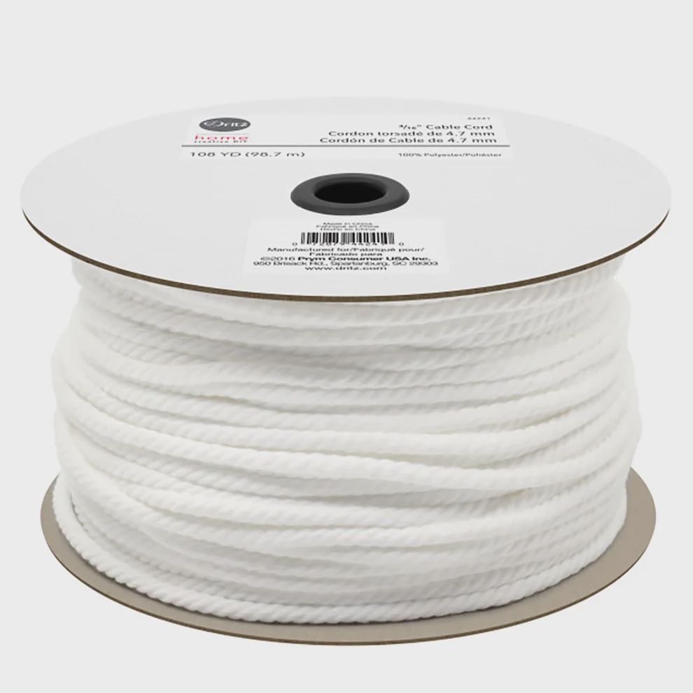 Cable Cord By-The-Yard Polyester 3/16in Size 150 108yds