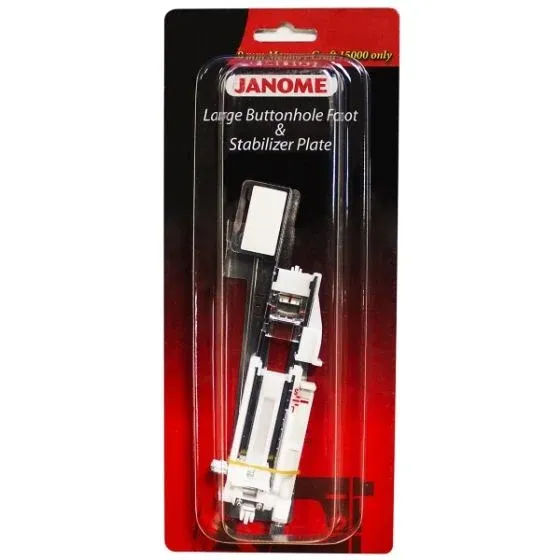Large Button Hole Foot &amp; Stabilizer Plate