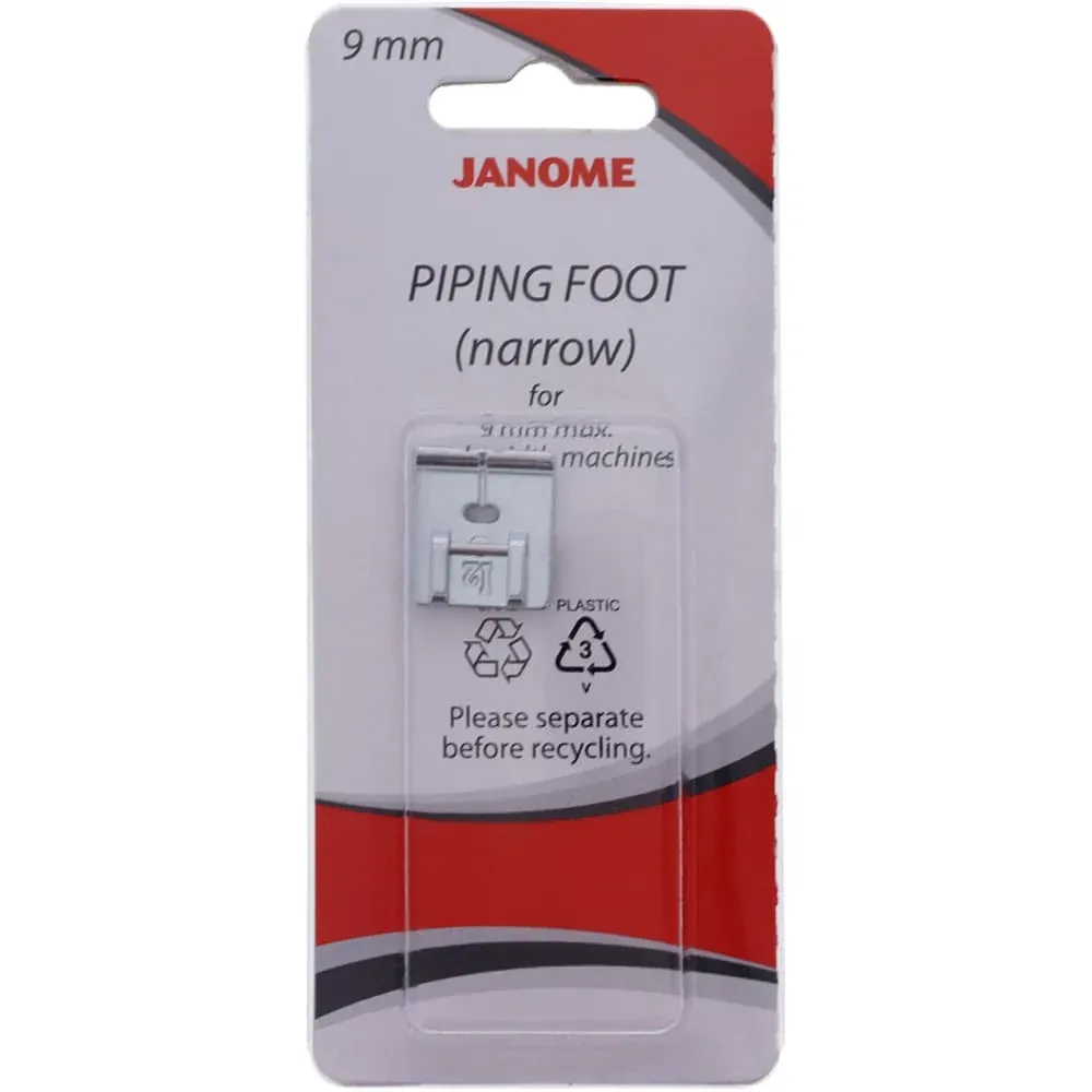 Piping Foot Narrow 9mm Janome