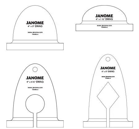QMP Ruler (Swag Templates 4") Janome