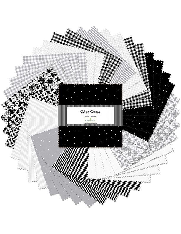 Silver Screen 5" Squares 42pcs