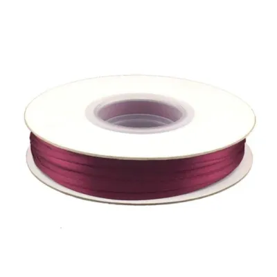 Burgandy 1/8" Double Faced Satin Ribbon