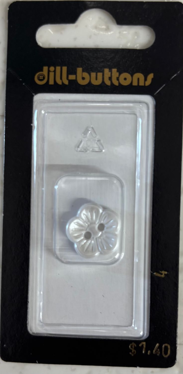 Pearl Imitation Button White 4