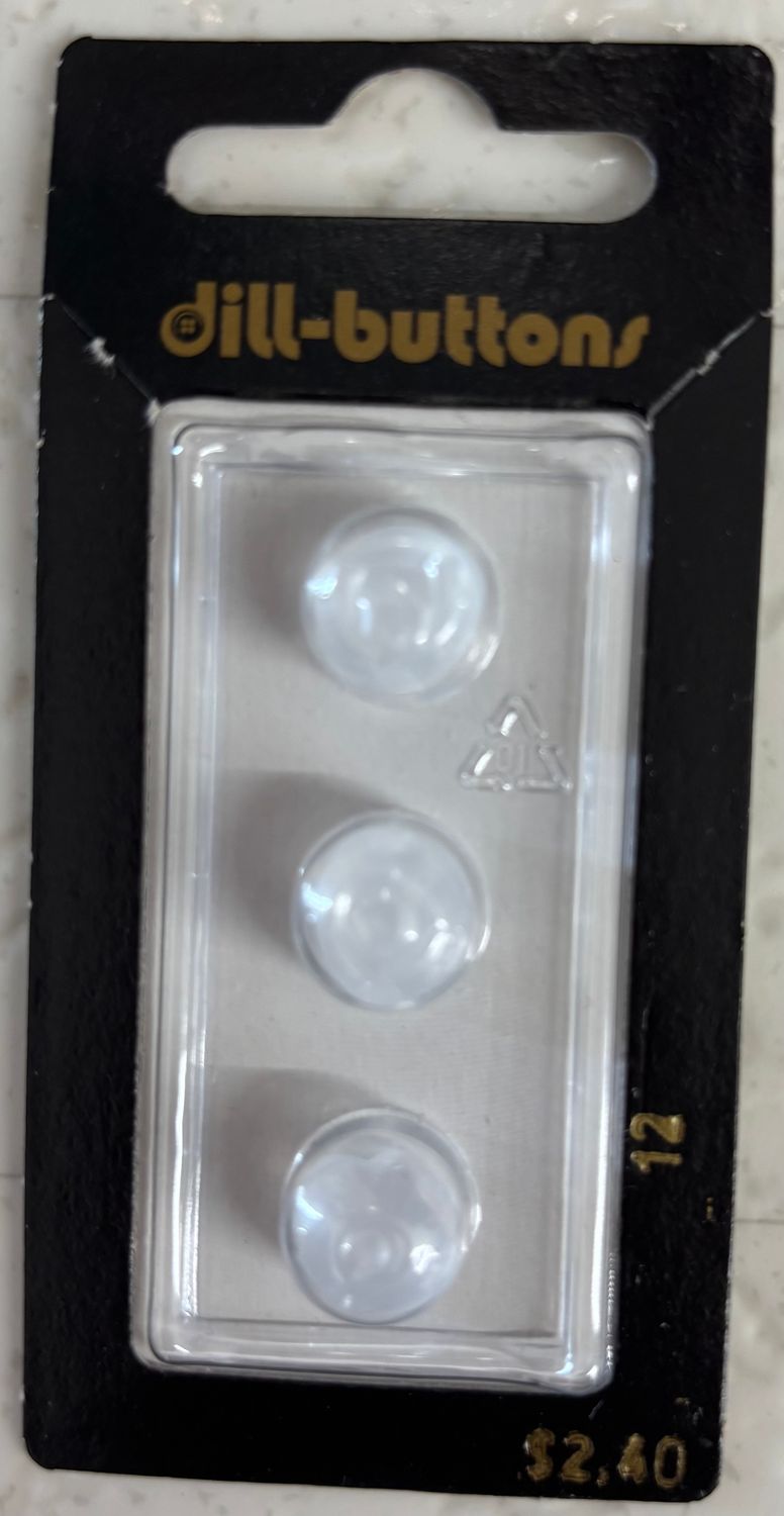 Polyamide Button White 12