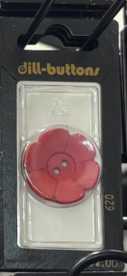 polyamide button red 620