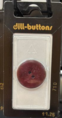 polyester button burgundy 710