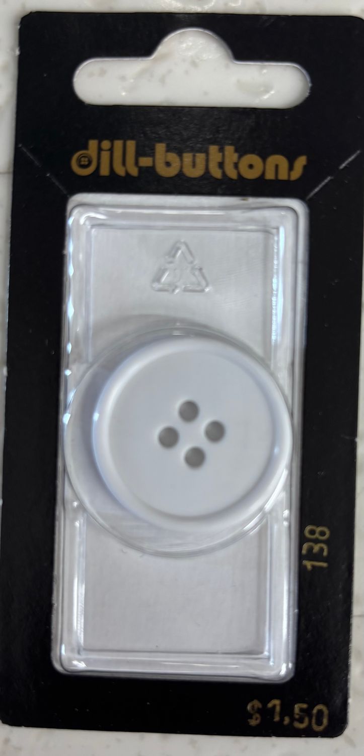 polyamide button white 138