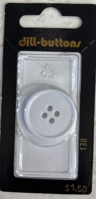 polyamide button white 138