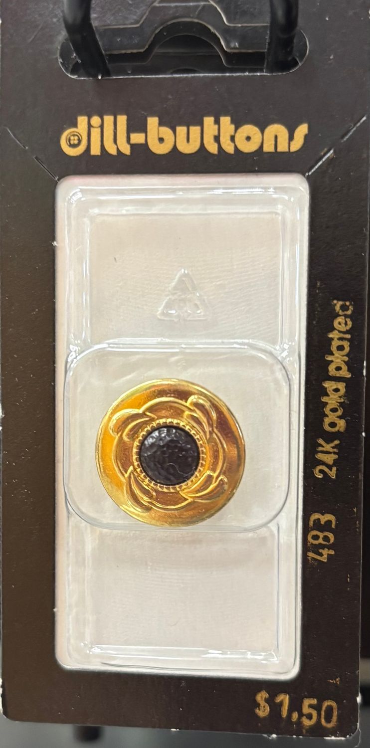 full metal button black 483