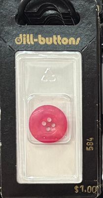 polyester button pink 584