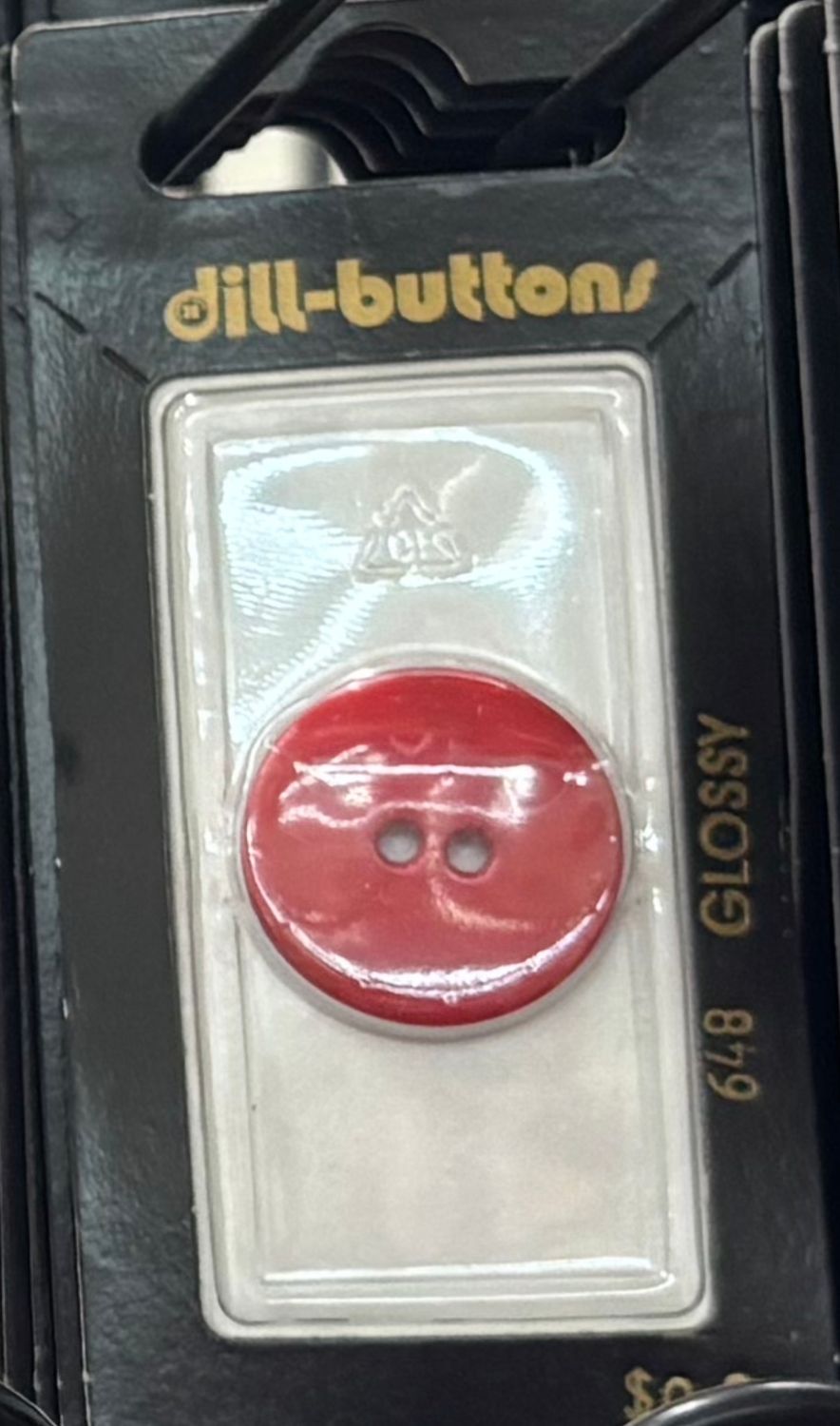 polyamide button red 648