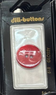 polyamide button red 648